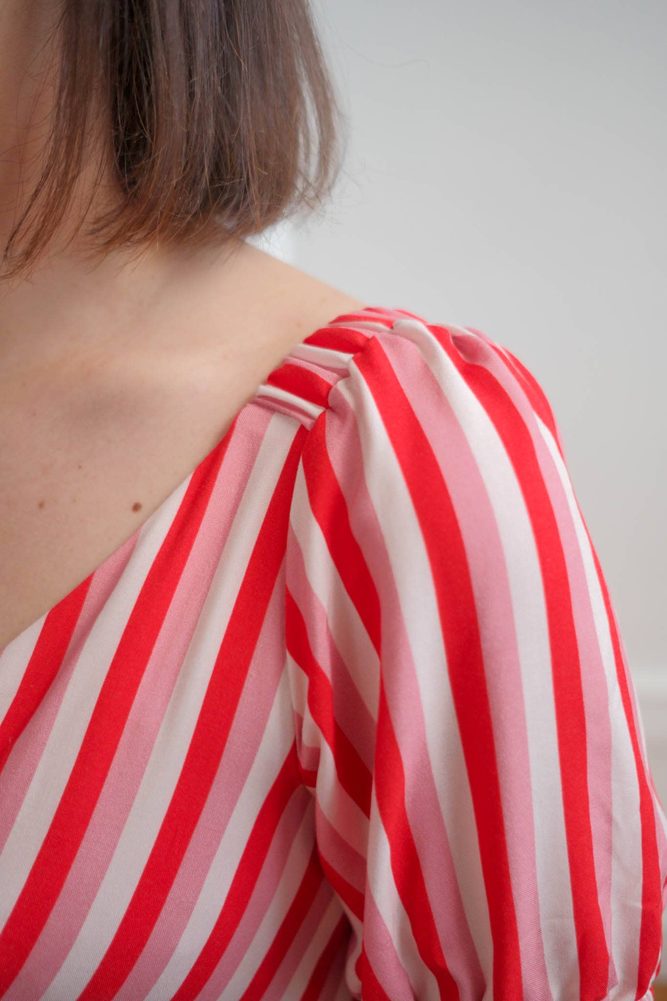 Viscose POPPY STRIPE