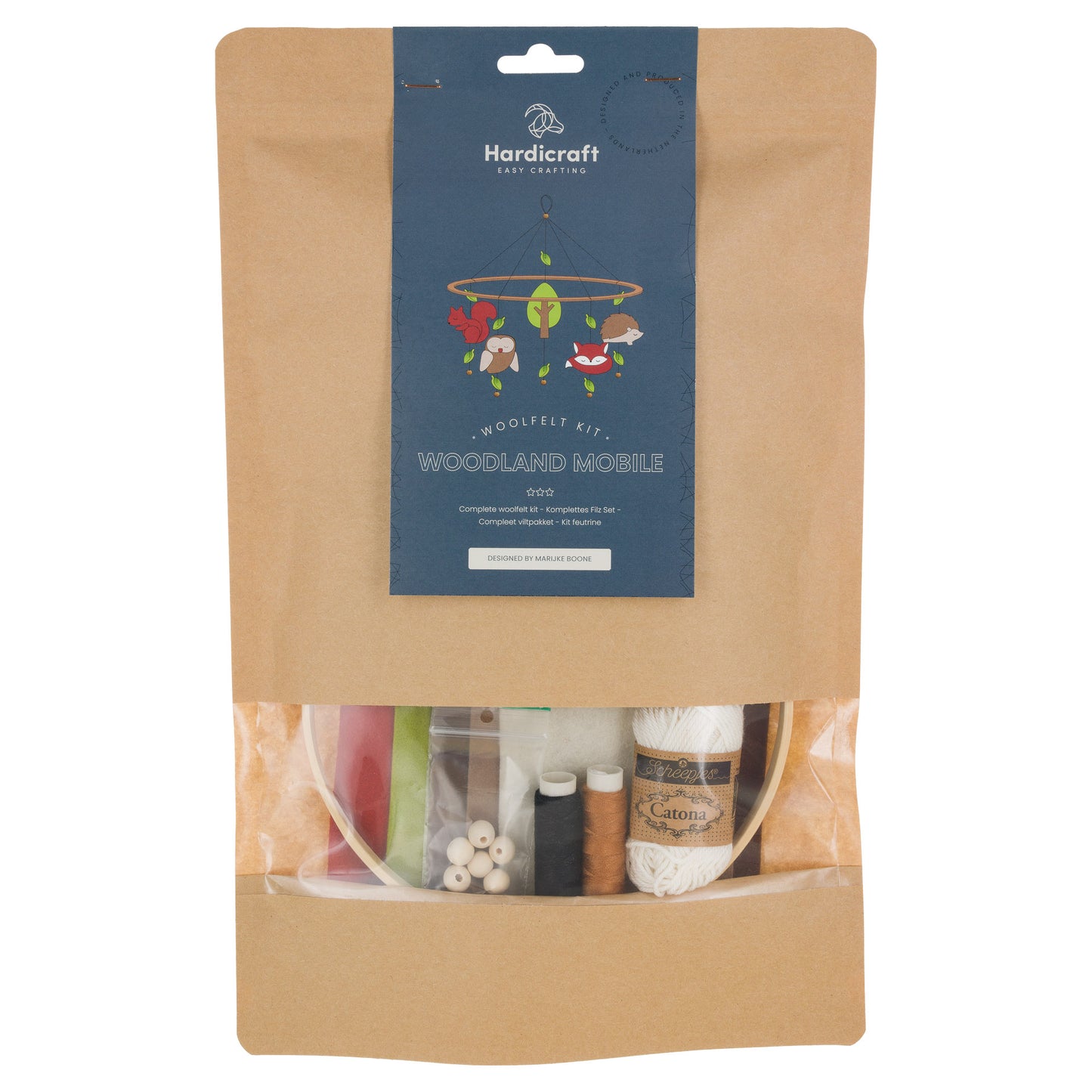 kit broderie feutrine mobile animaux