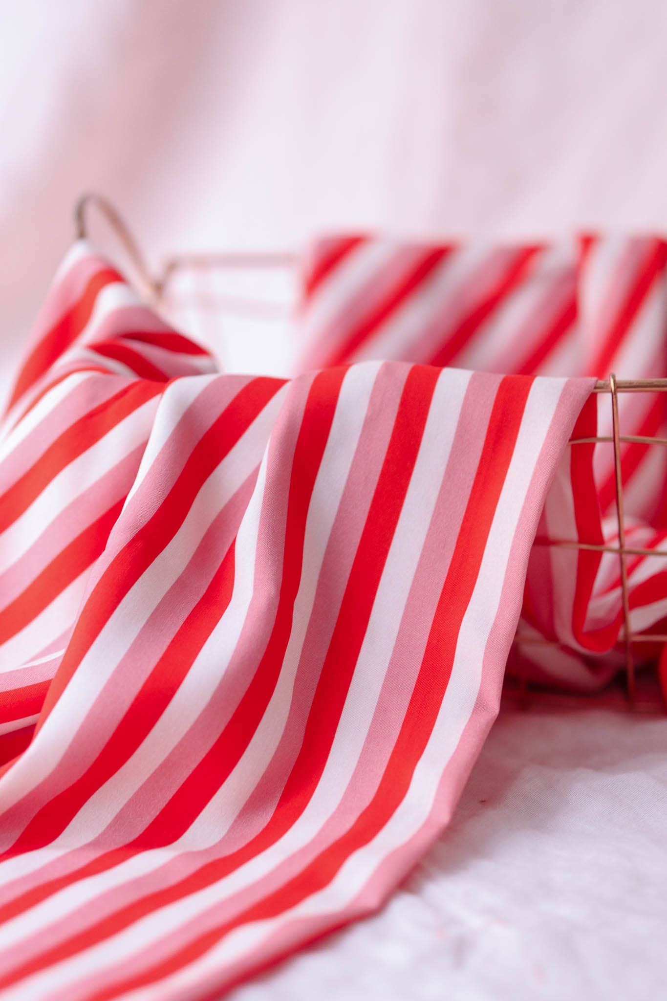 Viscose POPPY STRIPE