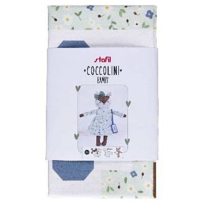 doudou à coudre - biche - bamby - couture à la main ou machine - tissu imprimé