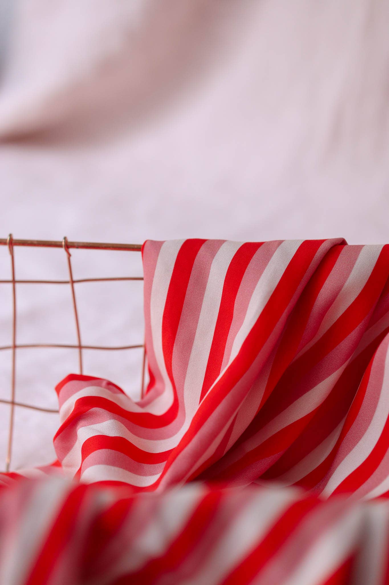Viscose POPPY STRIPE