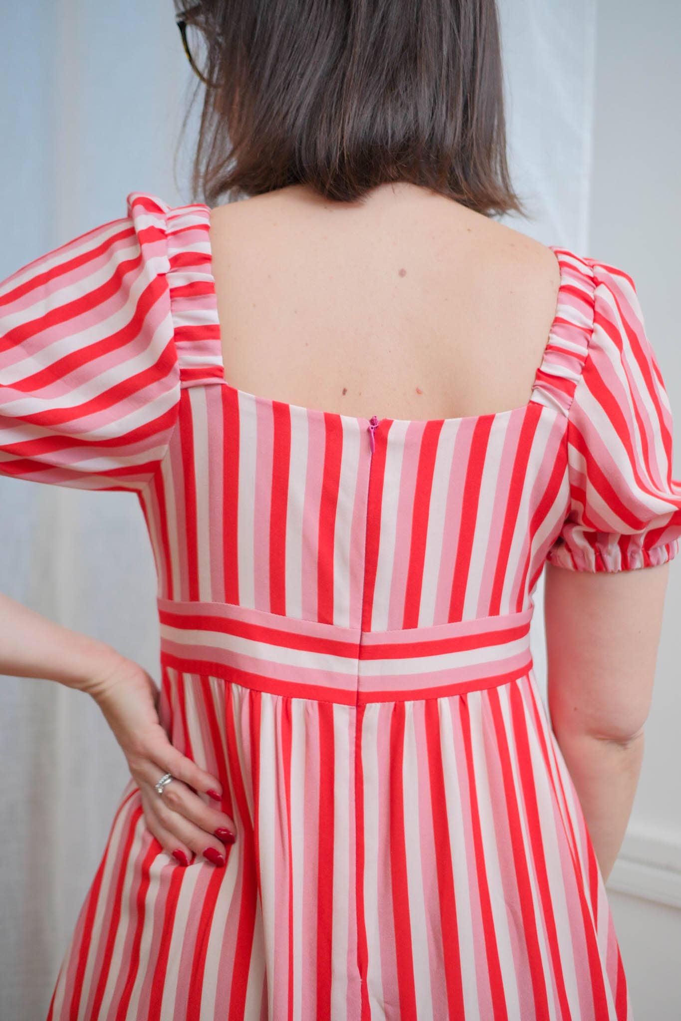 Viscose POPPY STRIPE