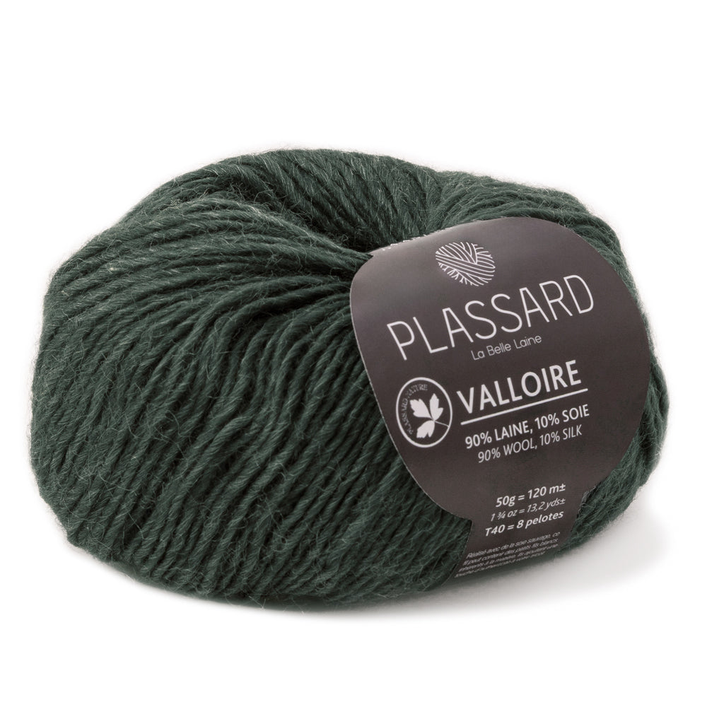 fil valloire plassard merino superwash aiguilles 4/4.5 vert