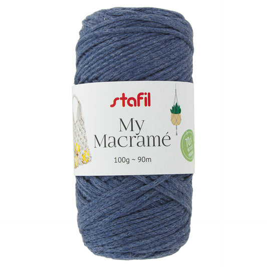 fil macramé 2 mm indigo