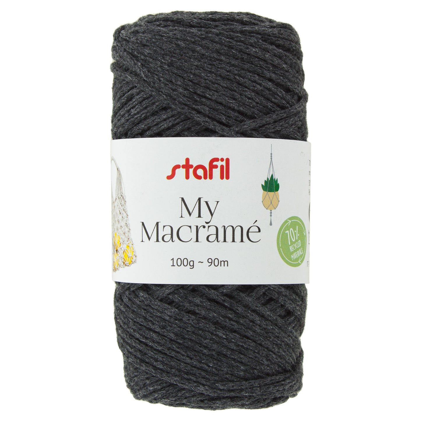 fil macramé 2 mm anthracite