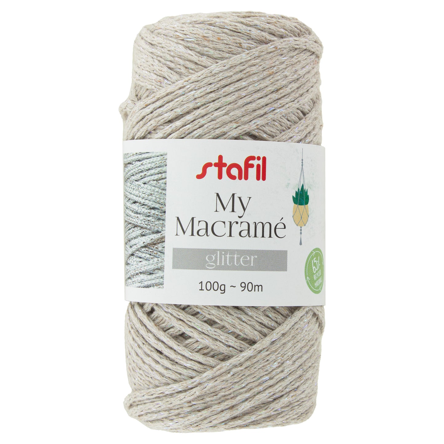 fil macramé brillant 2 mm chameau