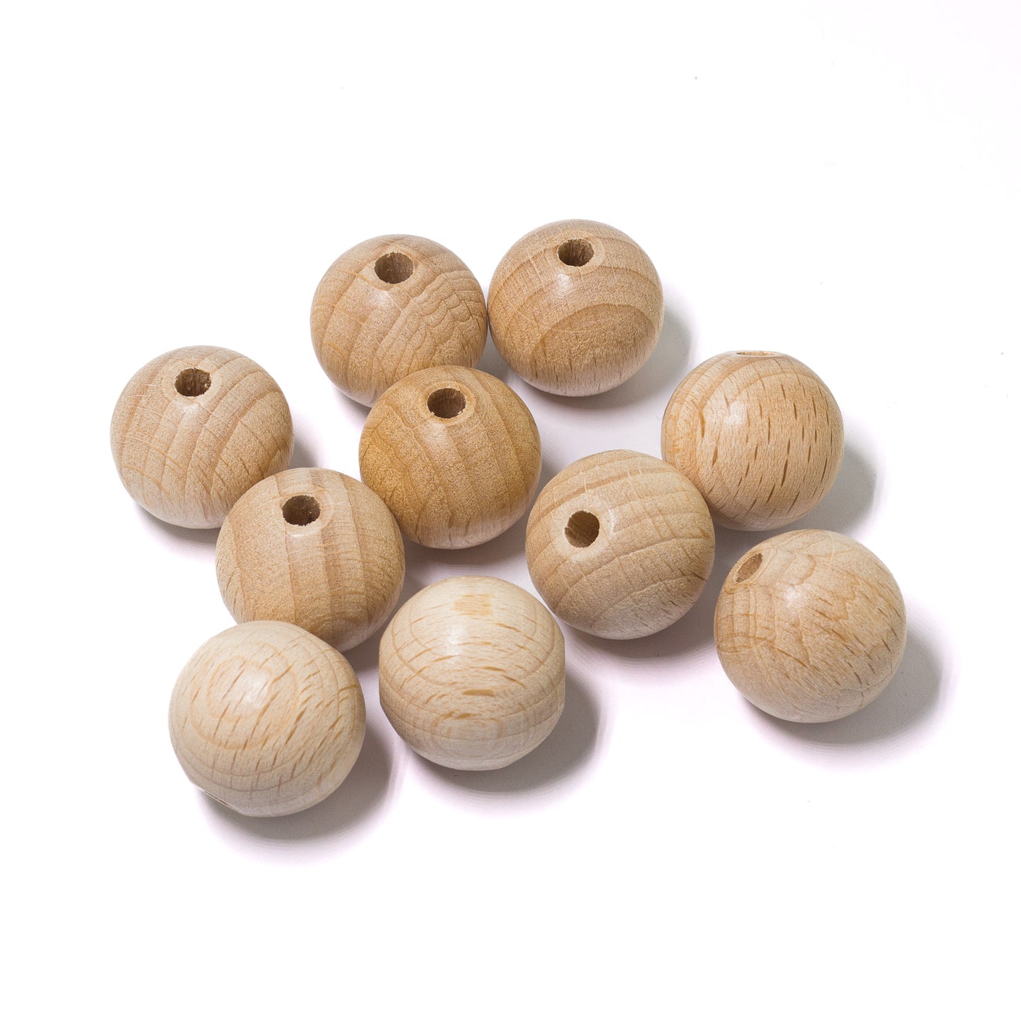 perles en bois 18 mm