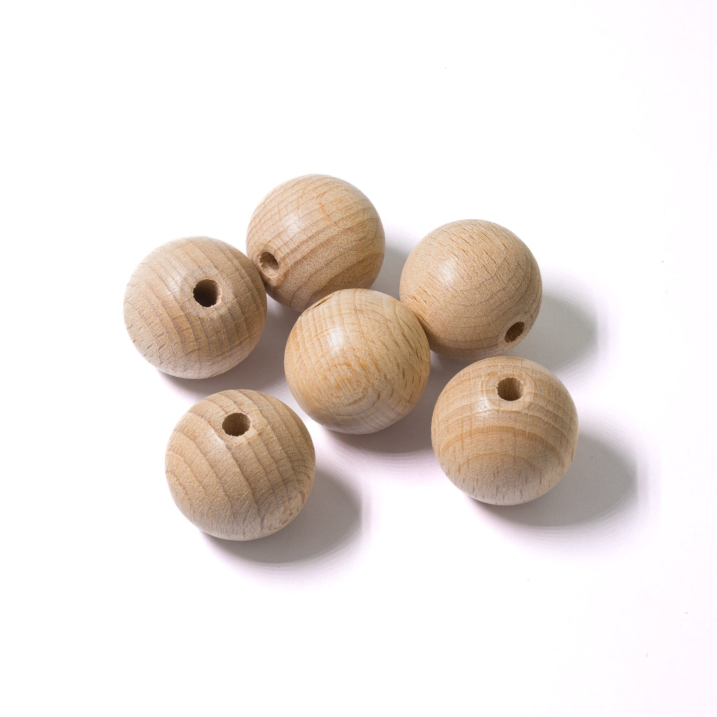 perles en bois 20 mm