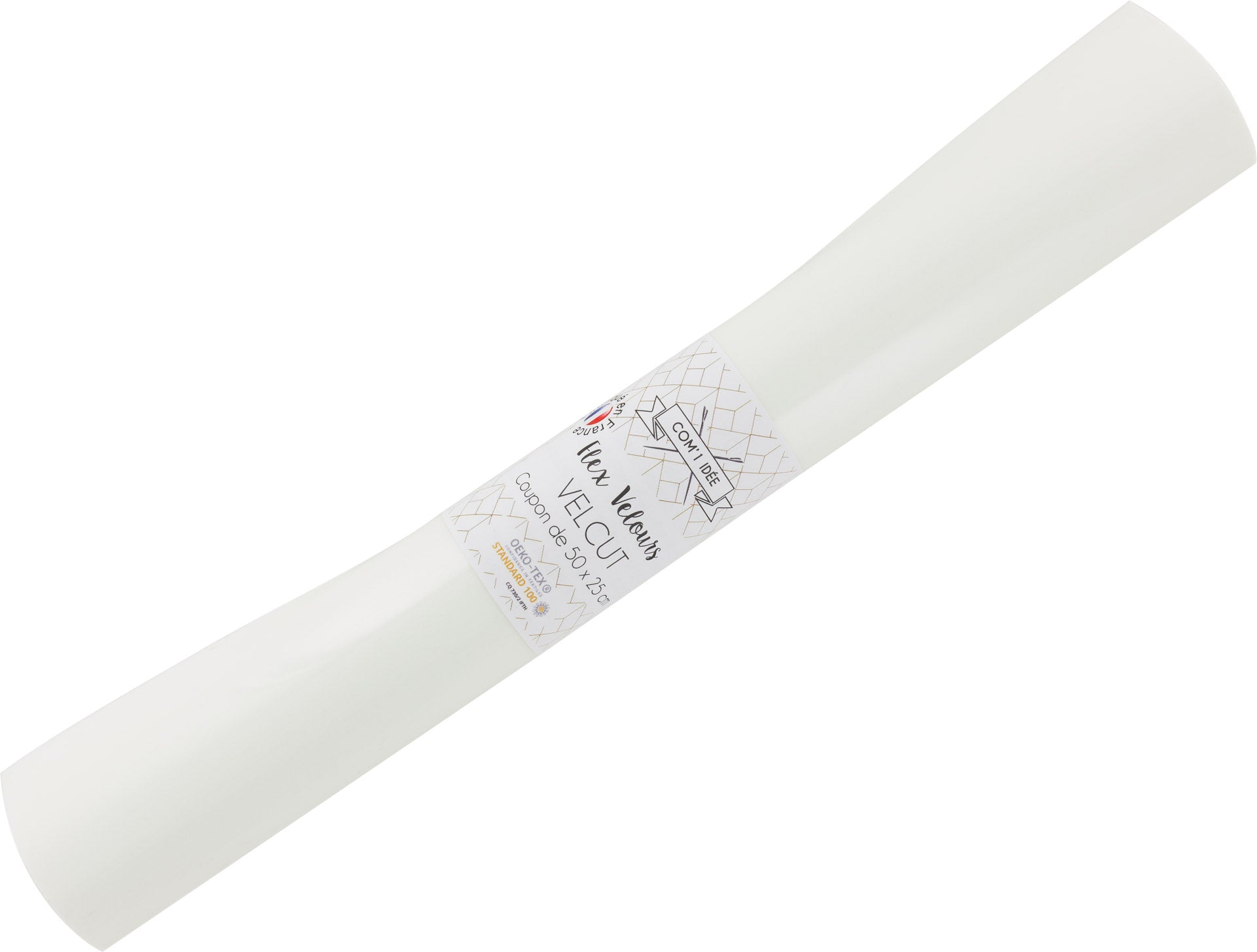 flex thermocollant velours blanc