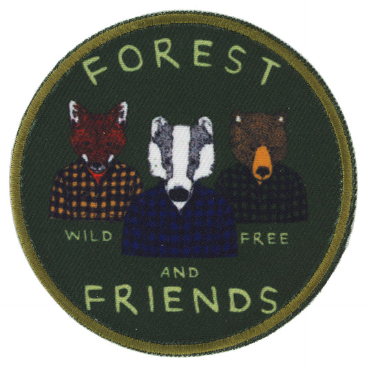 écusson patch animaux forêt