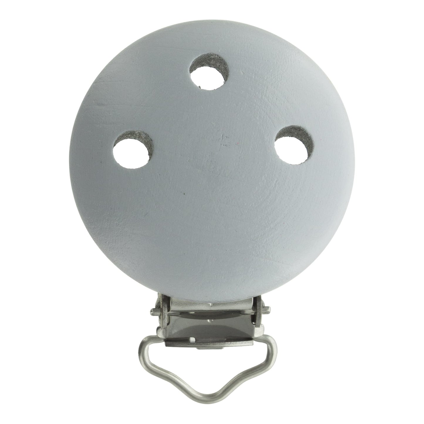 attache tétine bois gris
