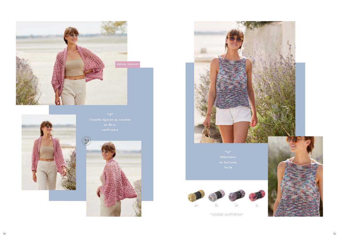 catalogue tricot et crochet femme printemps été