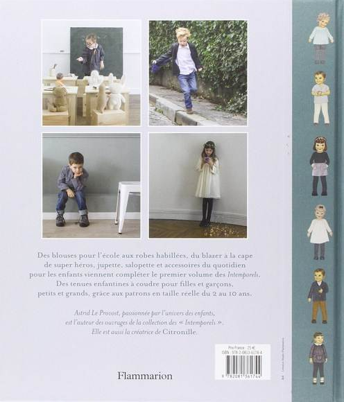 livre patrons couture enfants 2 à 10 ans