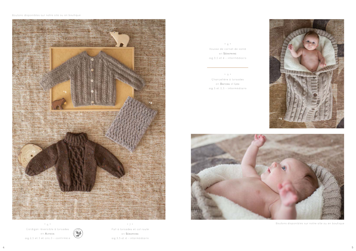 patrons tricot layette