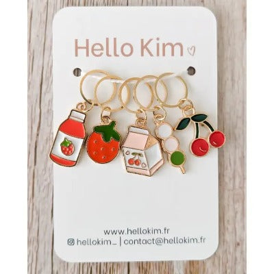 anneaux marqueurs gourmandises hello kim