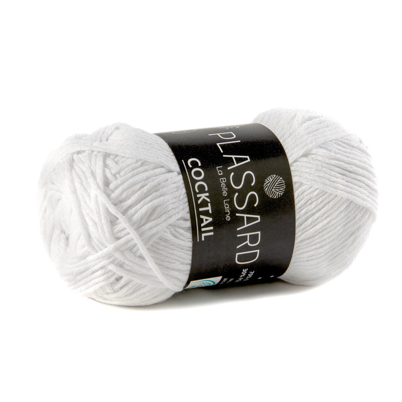 fil coton polyester 4mm blanc