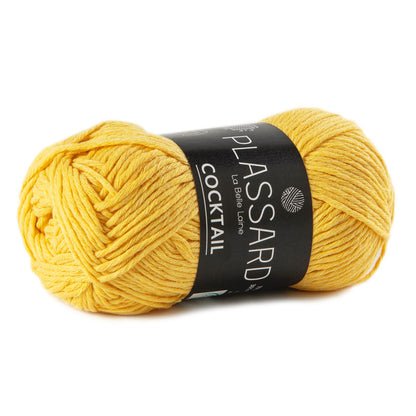 fil coton polyester 4mm jaune