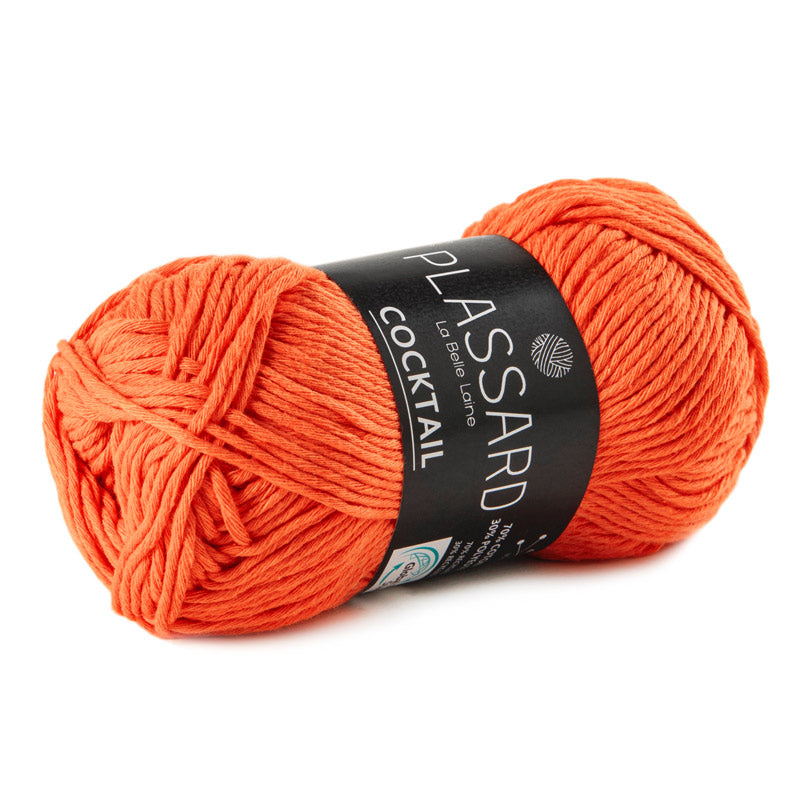 fil coton polyester 4mm orange