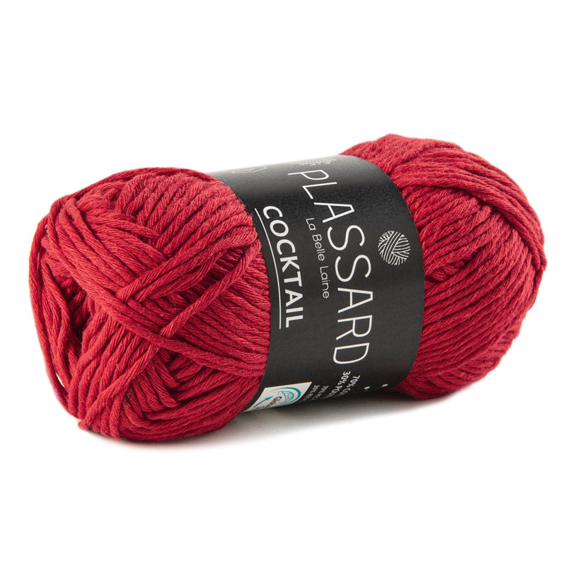 fil coton polyester 4mm rouge