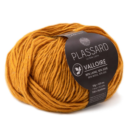 fil valloire plassard merino superwash aiguilles 4/4.5 jaune